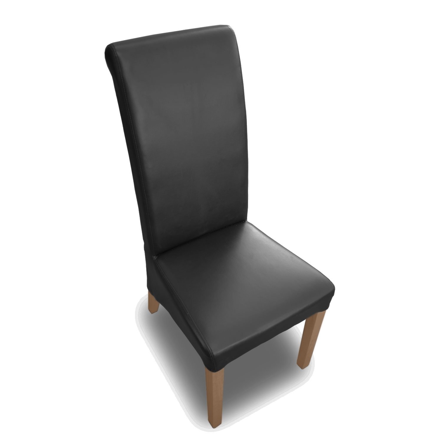 x13 Black Faux Leather Dining Chairs