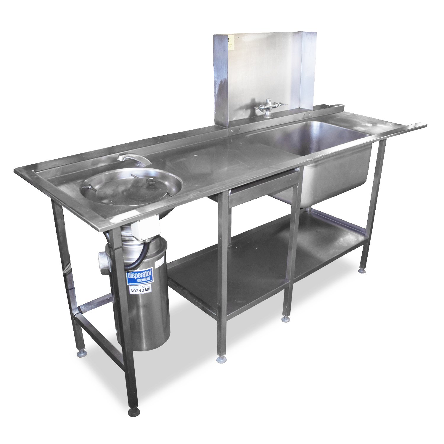 2.1m Stainless Steel Dishwasher Sink With Food Waste Disposal