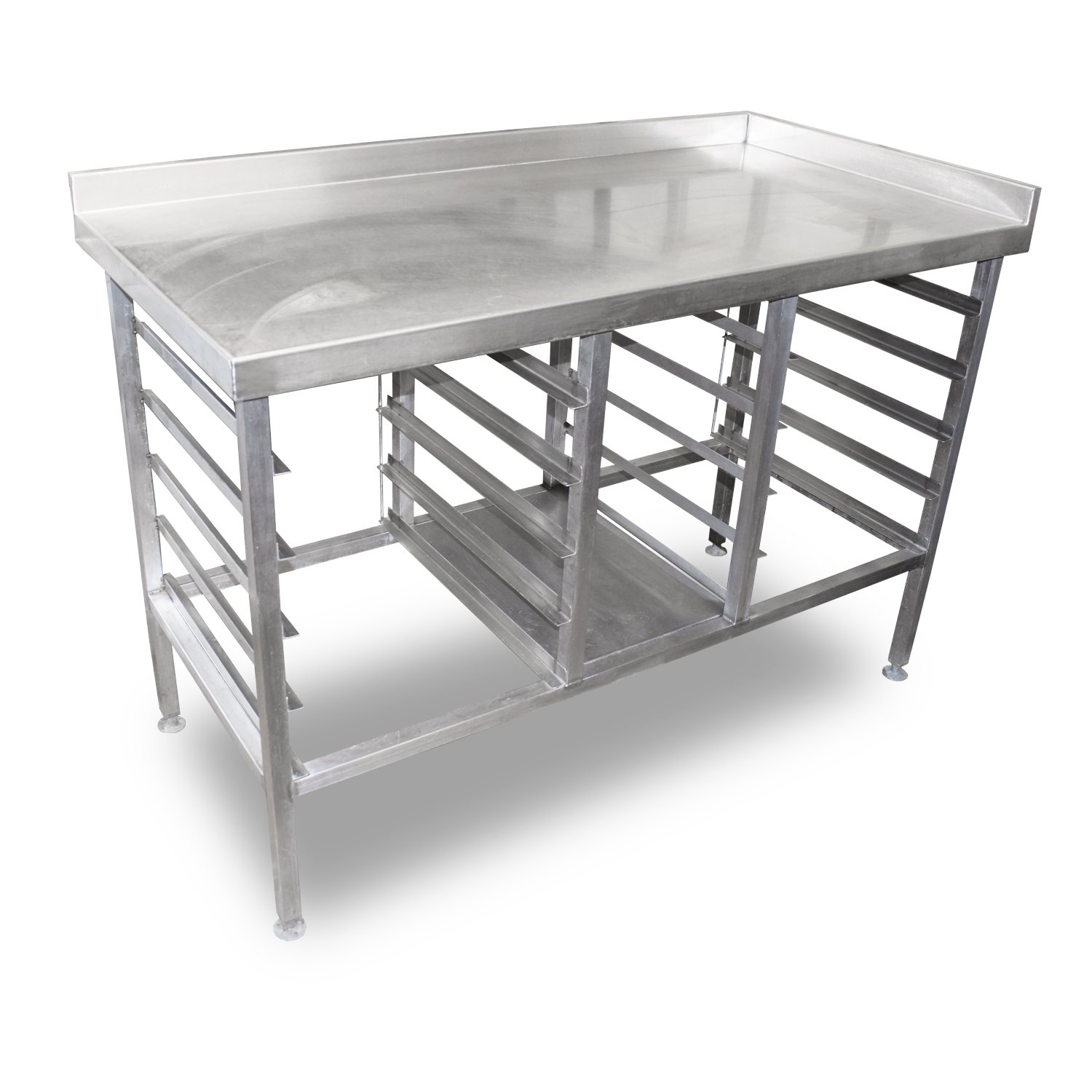 1.37m Stainless Steel Table with Racking