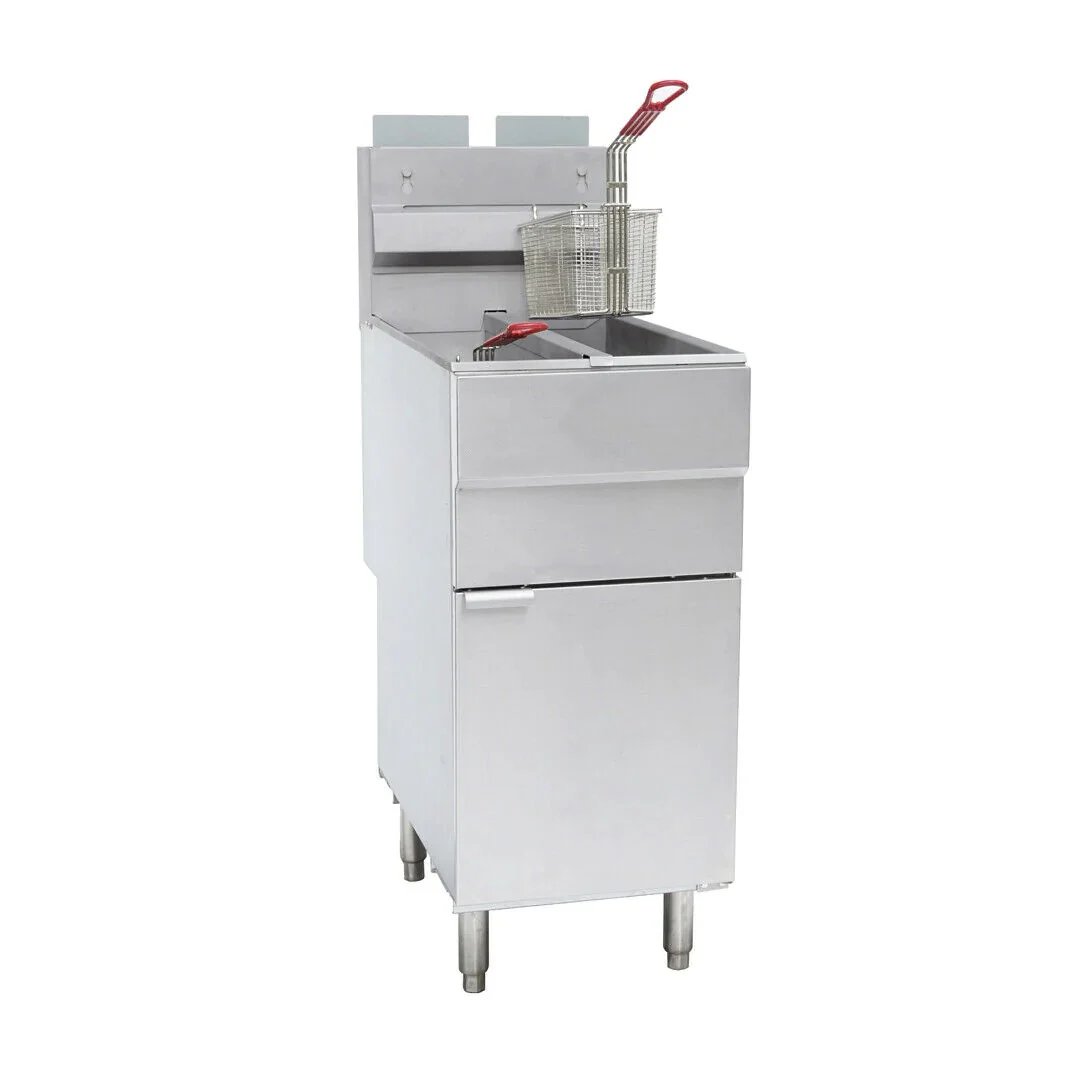 GF120T Twin Tank Gas Fryer With Twin Baskets (4 Burner)