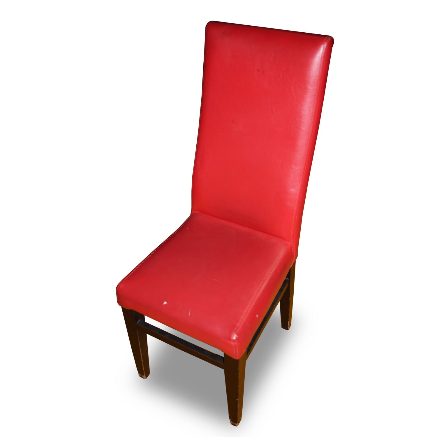 x14 Red Faux Leather Dining Chairs