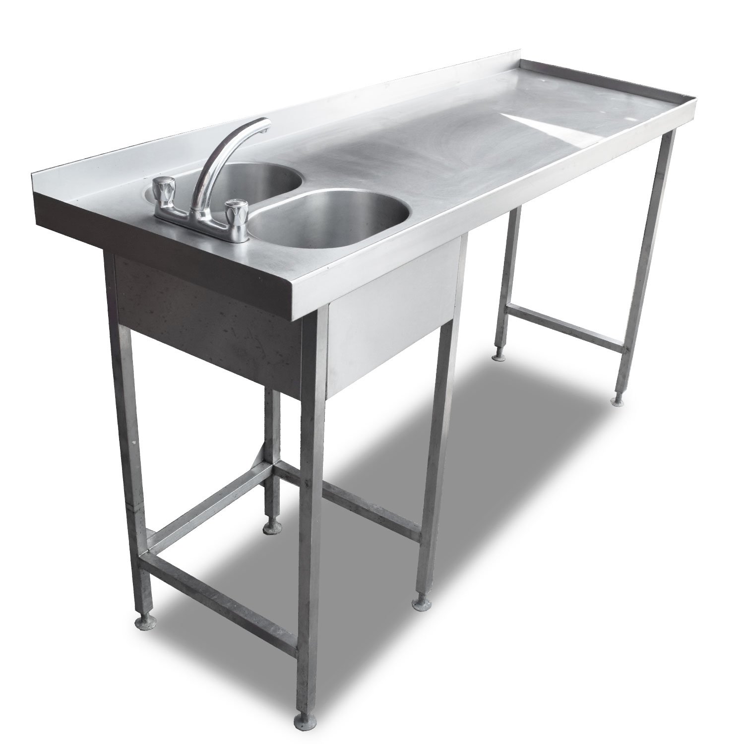 1.96m Stainless Steel Prep Table