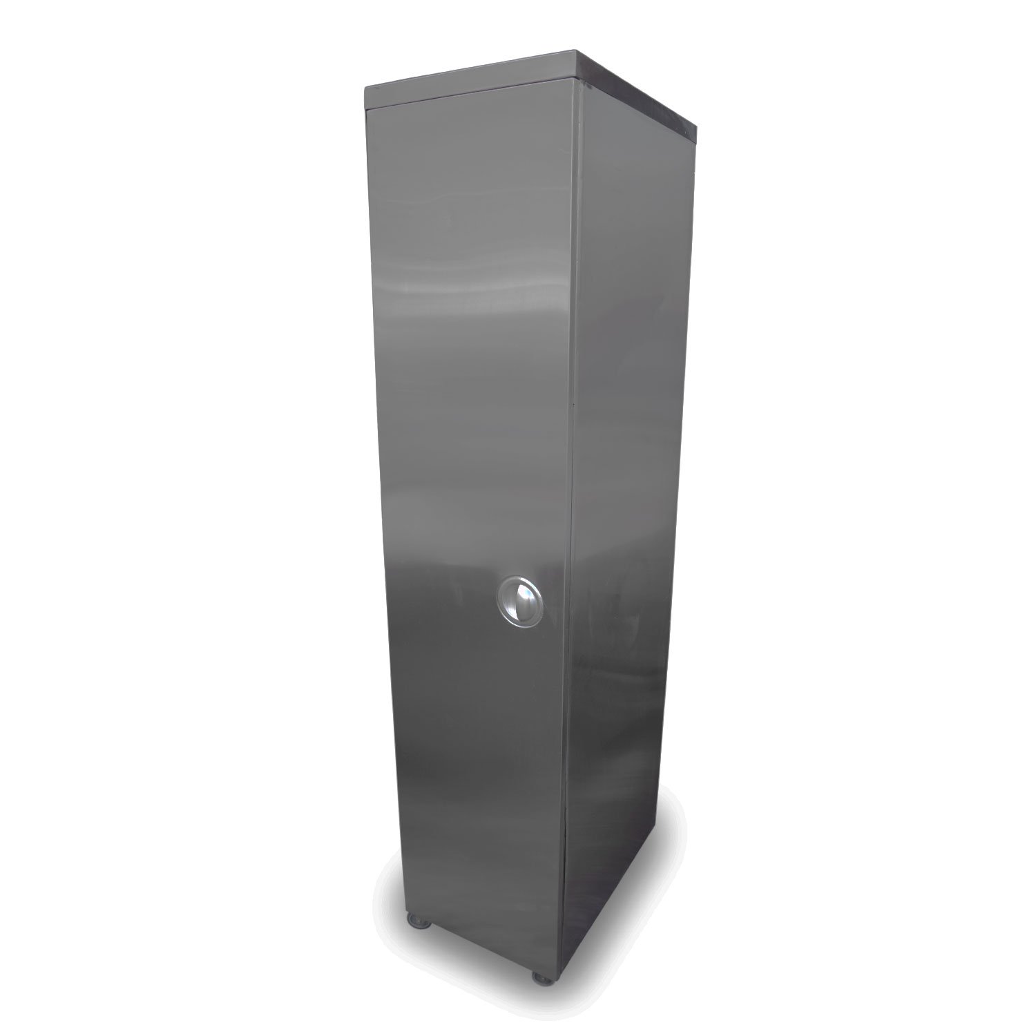 0.47m Stainless Steel Tray Trolley Cupboard