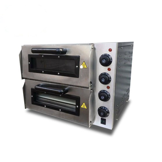 2-Deck Stainless Steel Electric Pizza Oven 16″