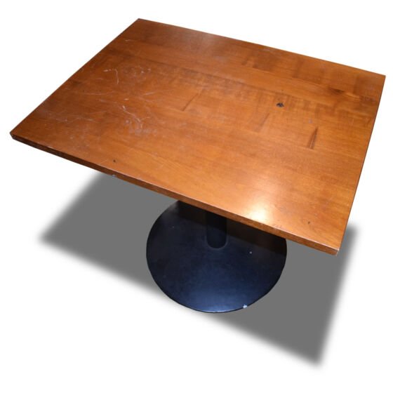 Small Lightwood Square Table