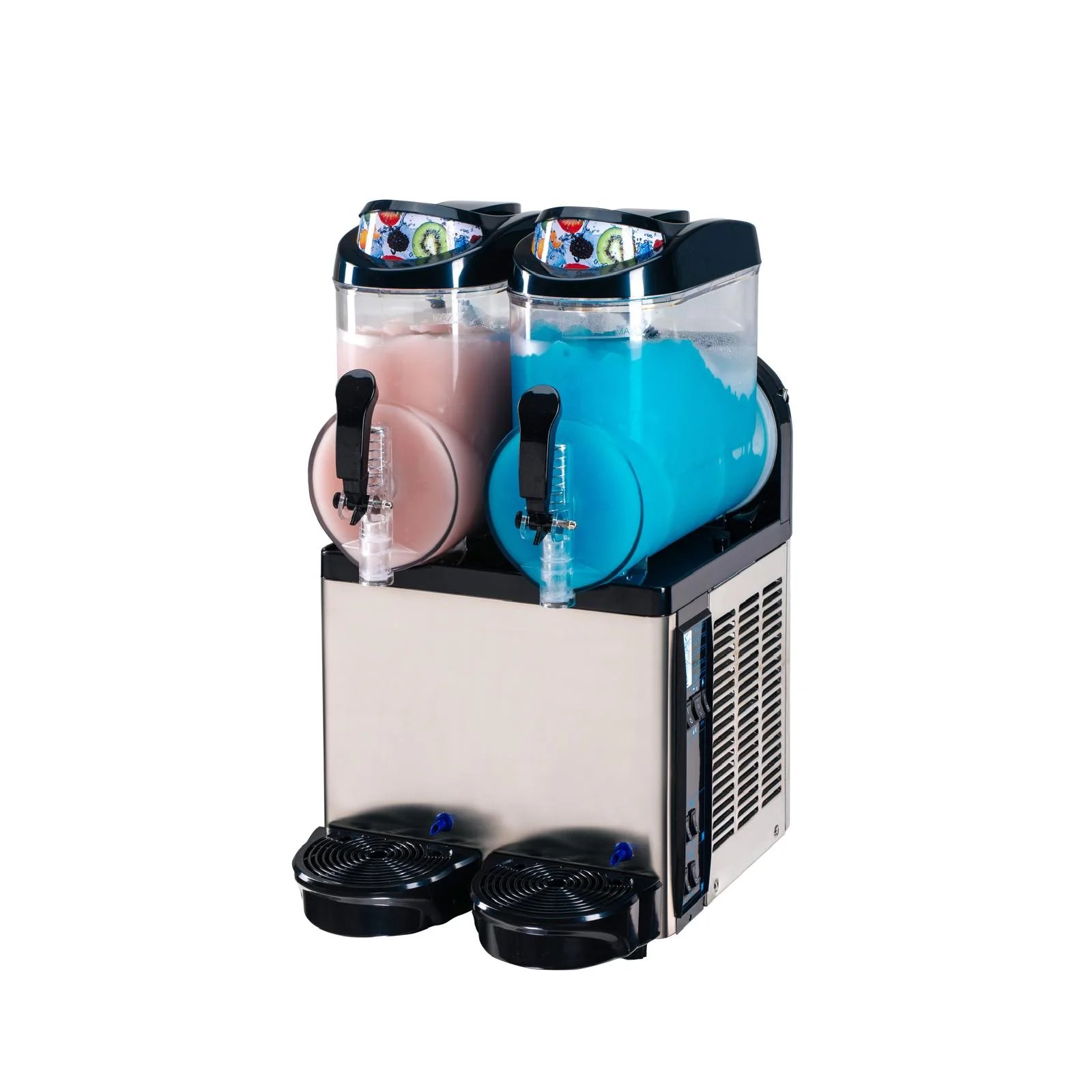 Hamoki Commercial Slush Machine 2x 12 Litres (Circular Drip Tray)