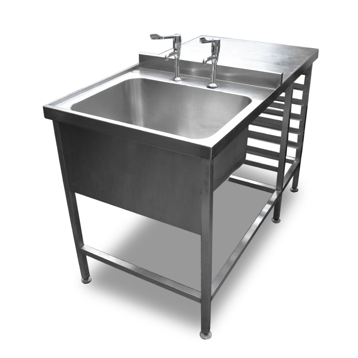 0.72m Stainless Steel Table and Dishwasher Sink Unit