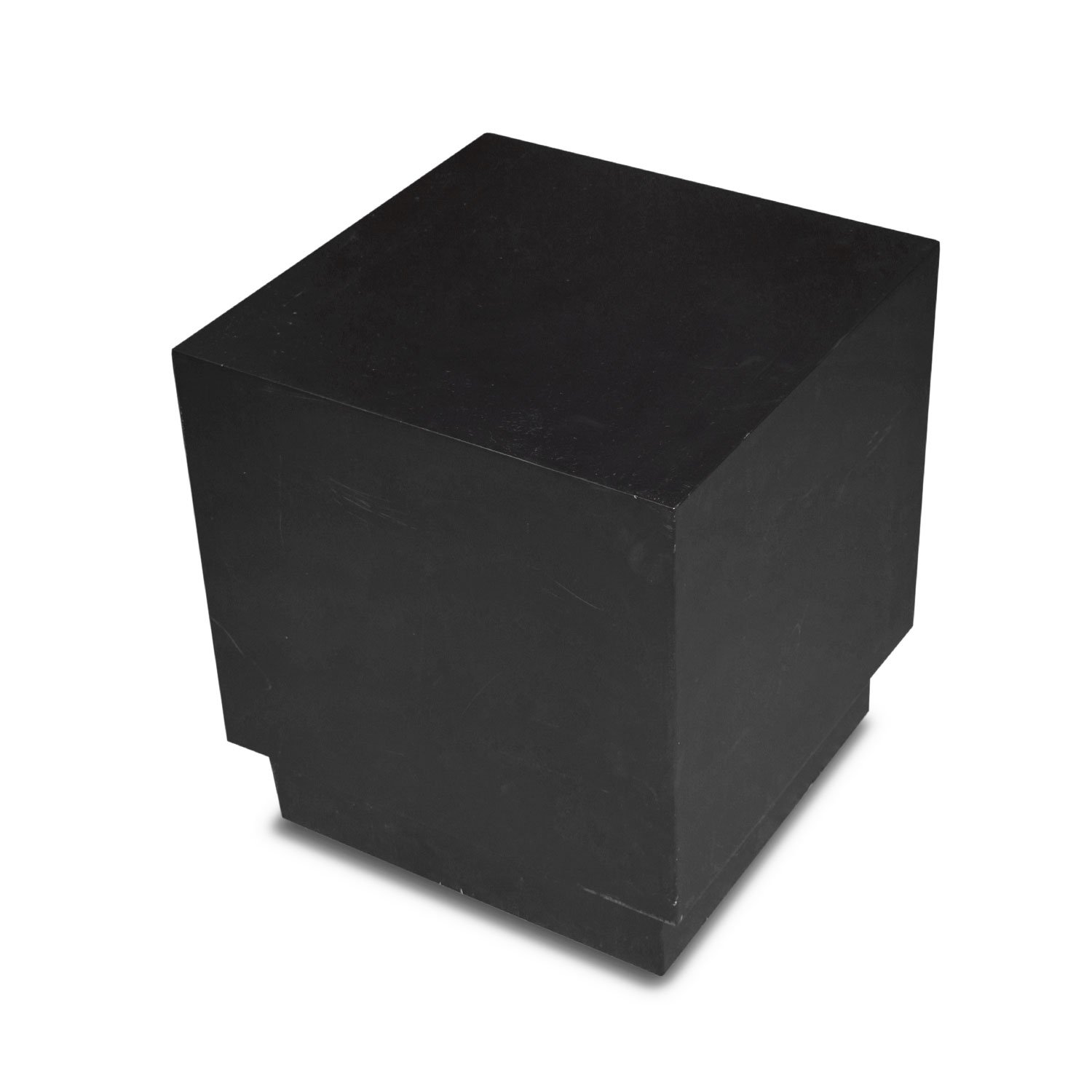 X4 Black Box Wood Side Tables