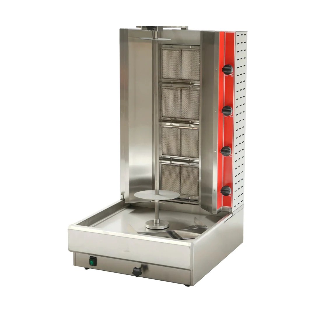 Hamoki Gas Doner Kebab Machine – 4 Burner