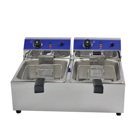 Countertop Electric Twin Tank Fryer 2x 8Litre (Oil)