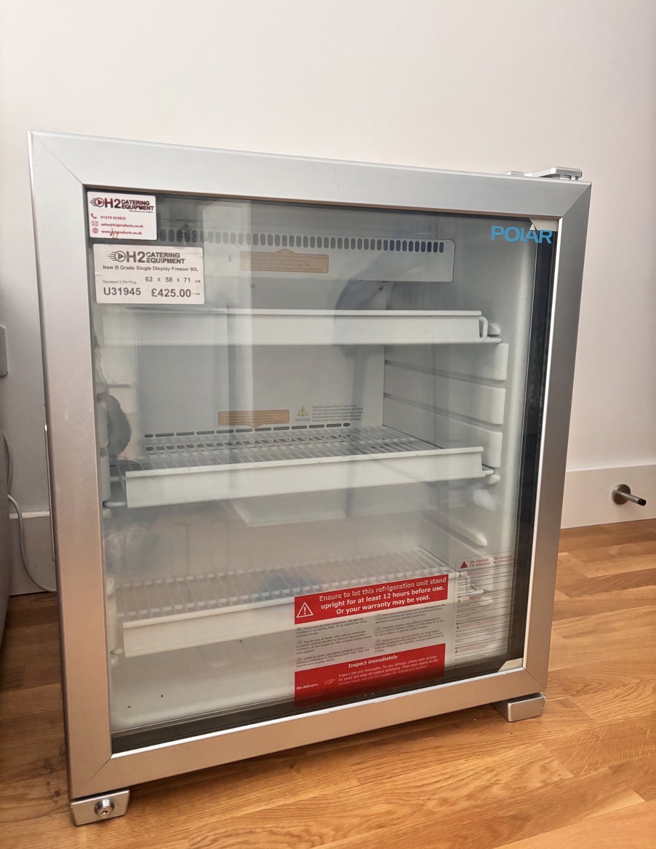 Grade B Single Display Freezer 90L by Polar - West London